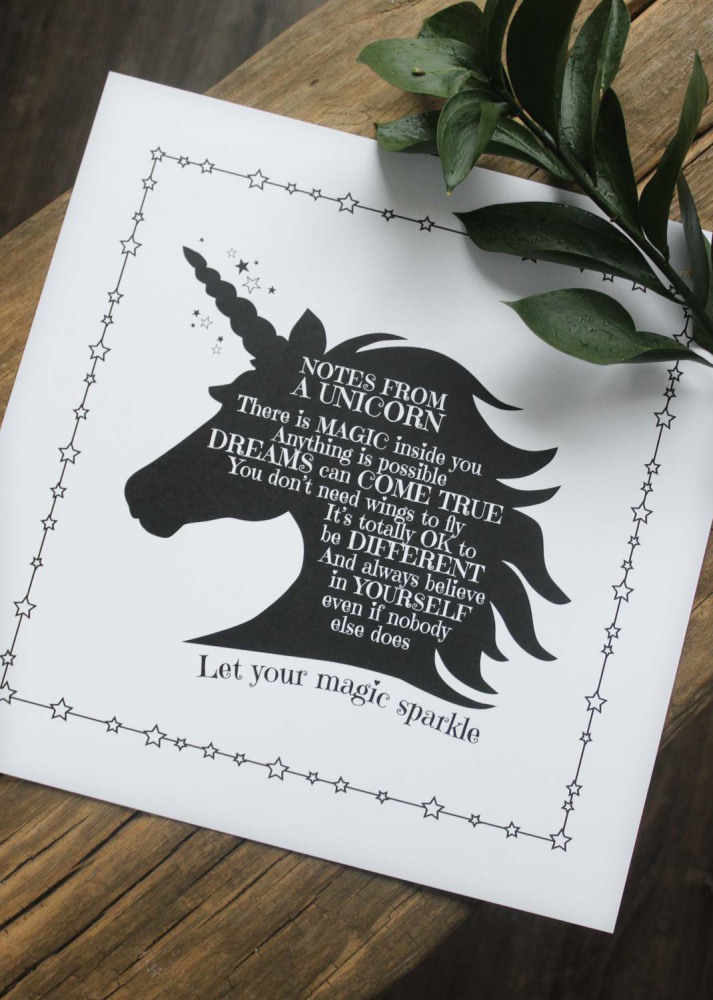 Print Unicorn från Majas lyktor säljs till förmån för Barncancerfonden